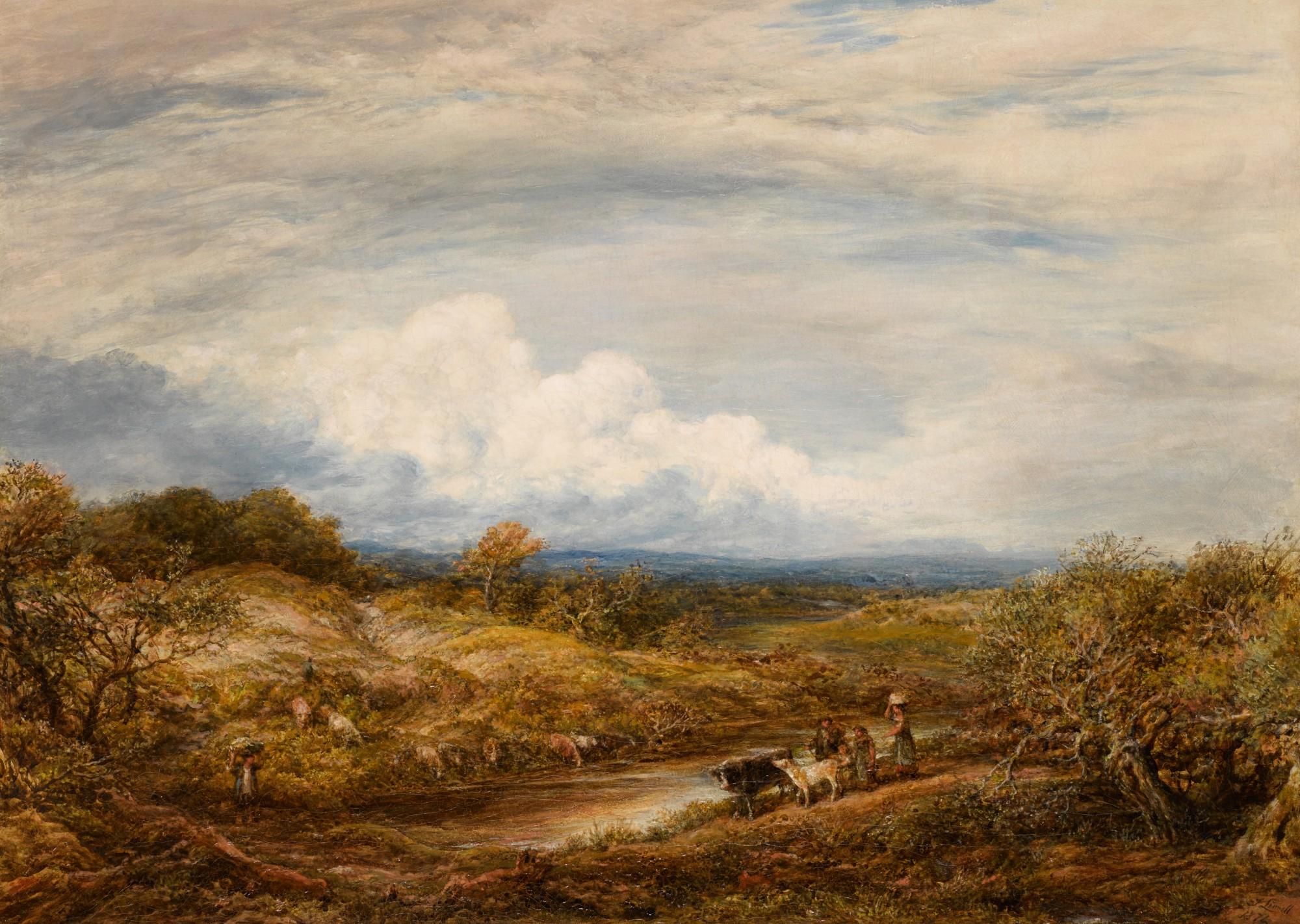 John Linnell - The Cattle Pond