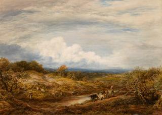 John Linnell - The Cattle Pond