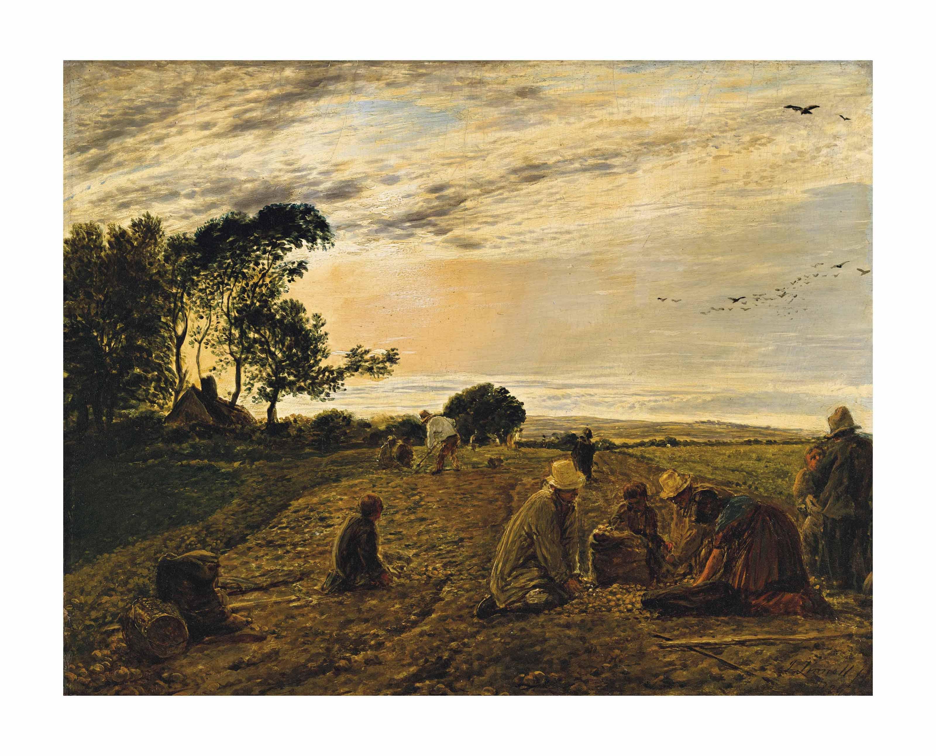 John Linnell - The potato field - Isle of Wight