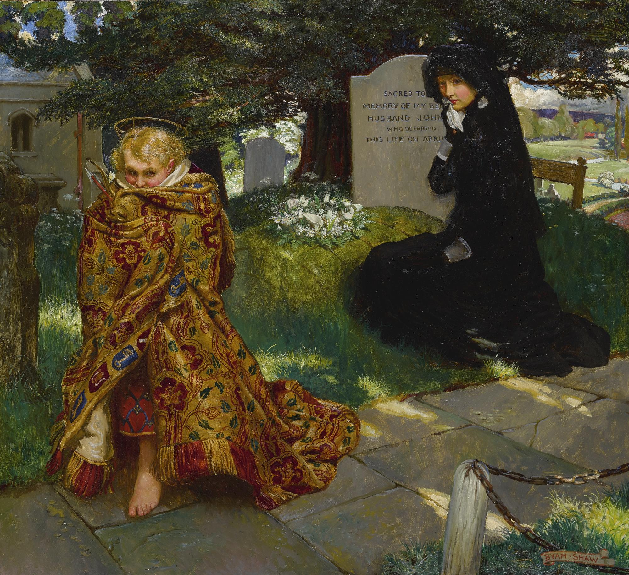 John Liston Byam Shaw A.R.W.S., R.I. - British The Lure 