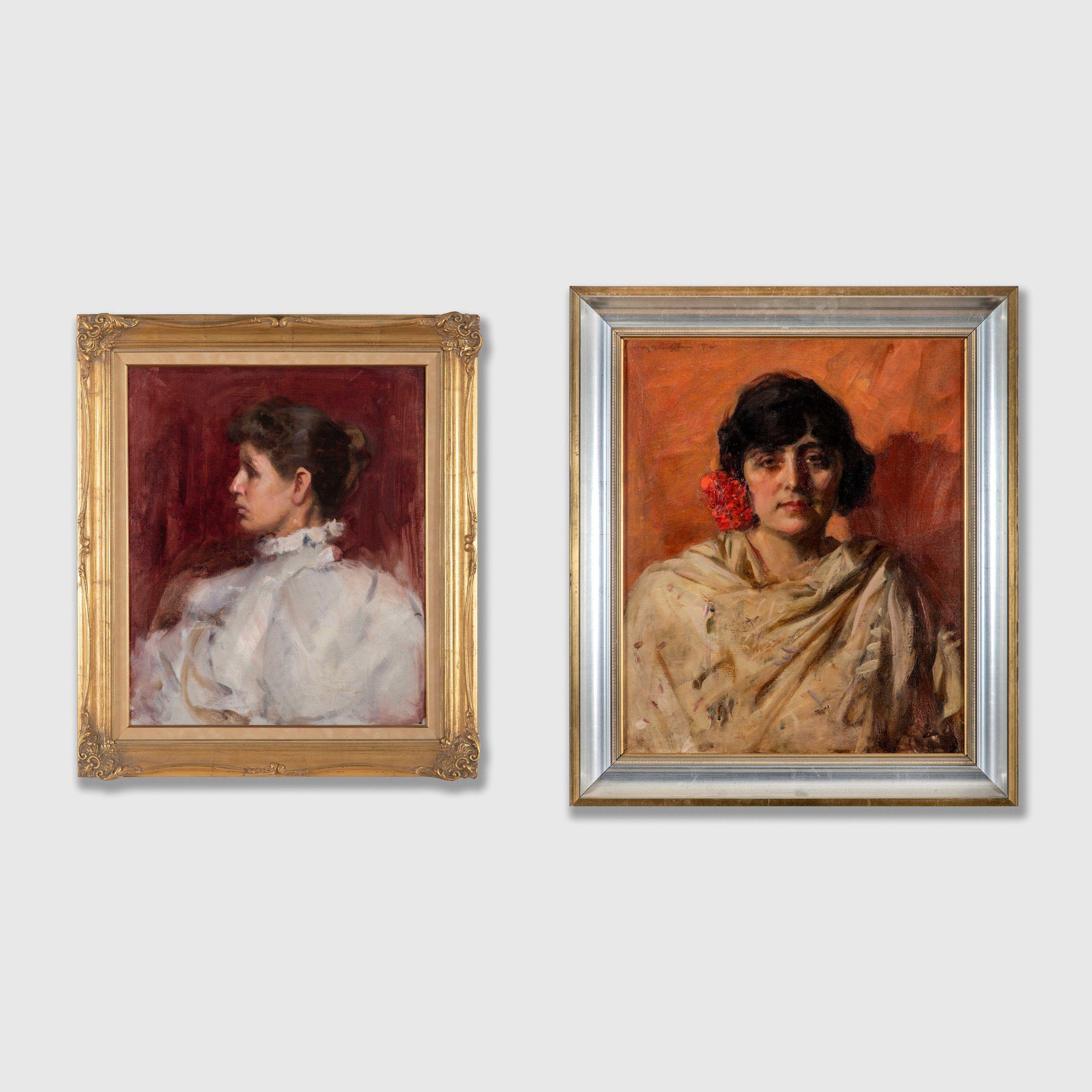 John Longstaff - A Pair of Portraits: