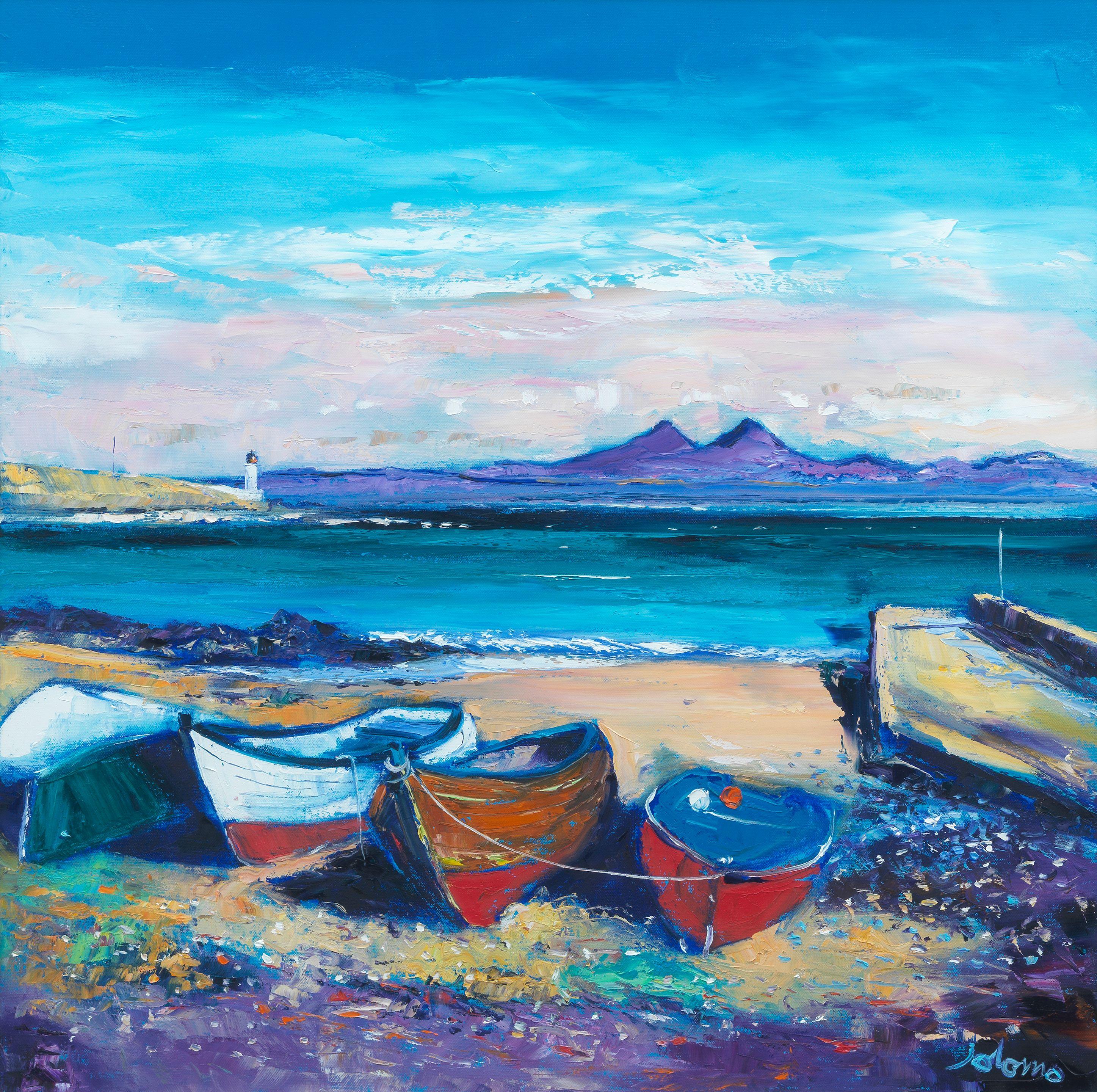 John Lowrie Morrison - \'Beached Boats Loch Indaal, Islay\'