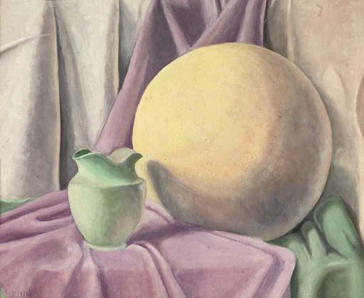 John Luke, R.U.A. - Still life with drapery