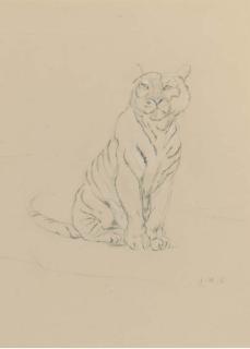 John Macallan Swan, R.A., R.W.S. - Study of A Tiger