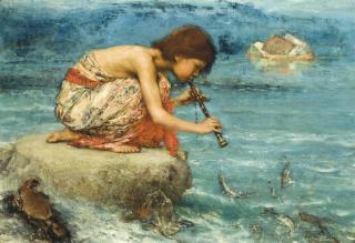 John Macallan Swan, R.A., R.W.S. - The piper