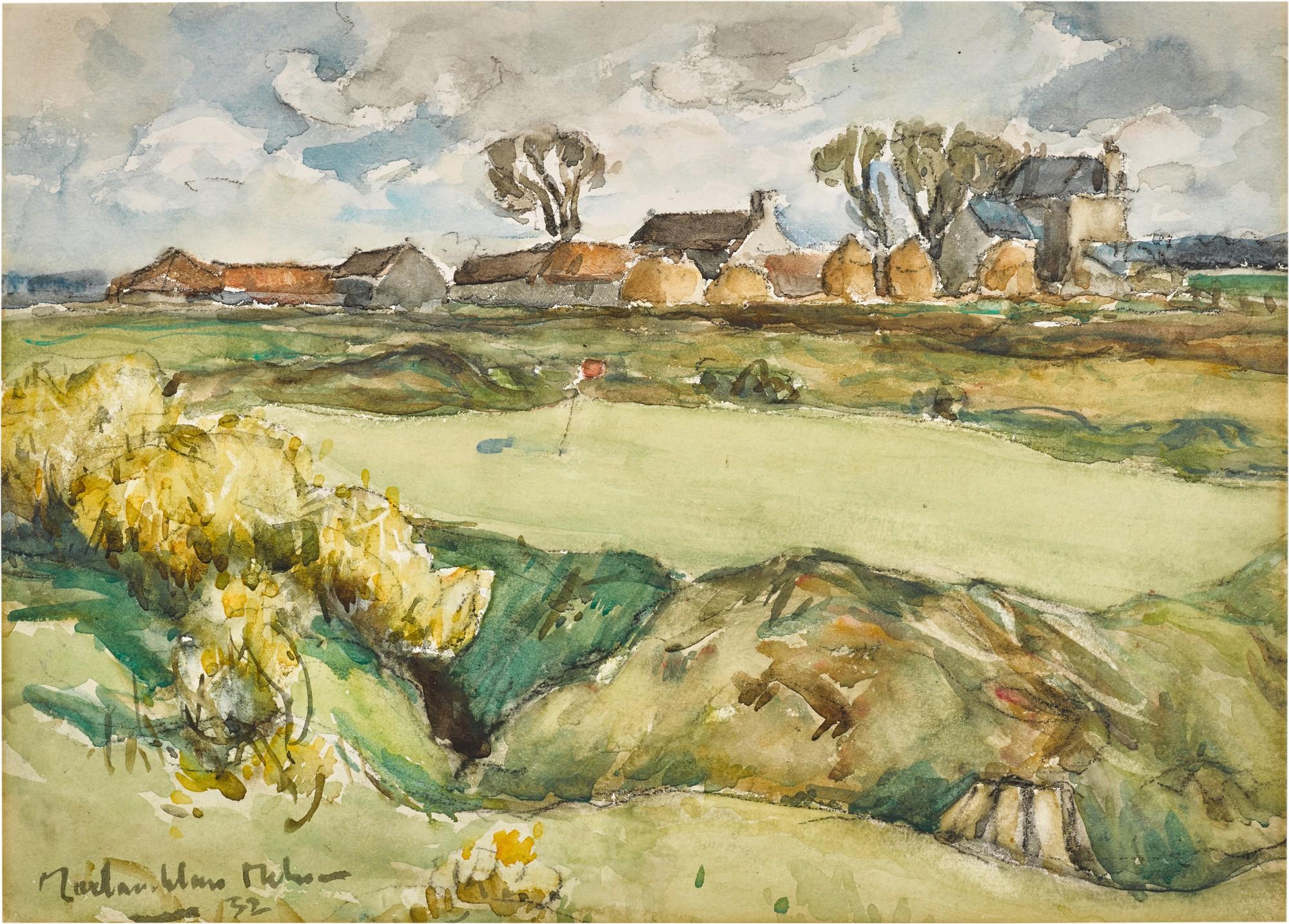 John Maclauchlan Milne, R.S.A. - The 9th Hole at Lamlash, Arran
