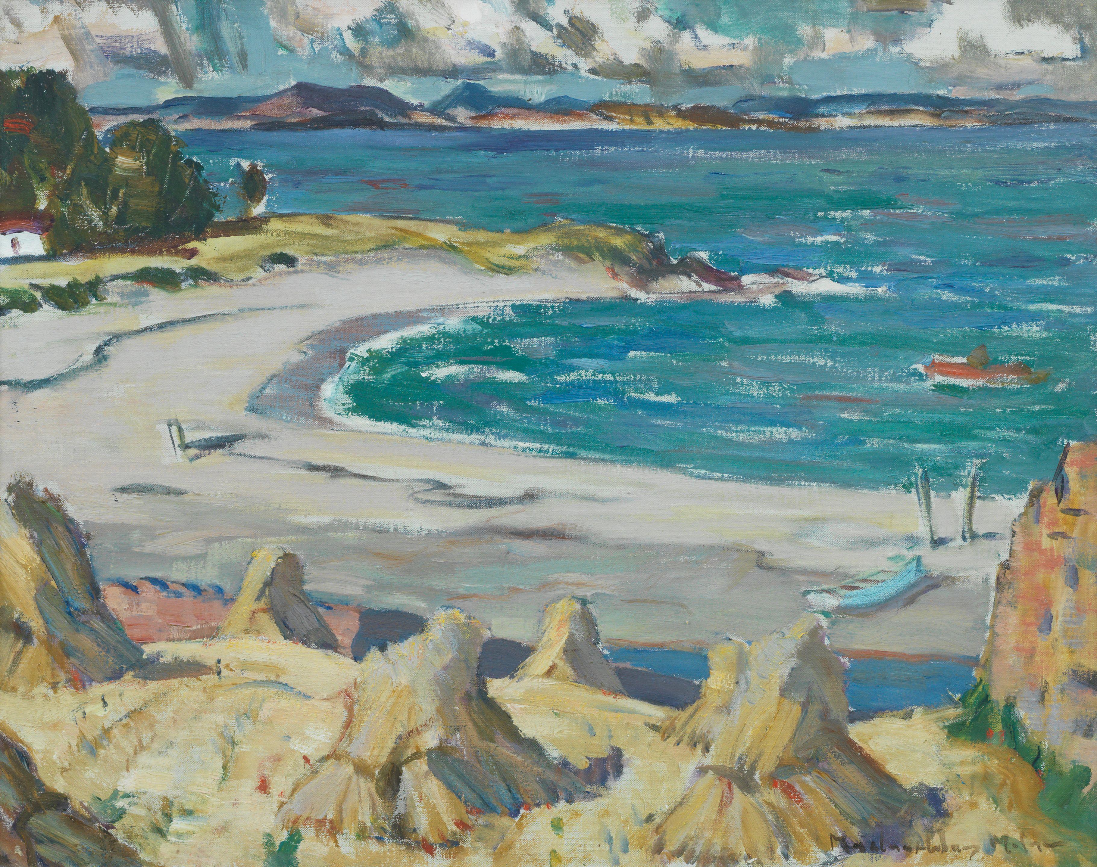 John Maclauchlan Milne RSA - Cornfield, Sannox