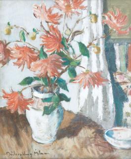 John Maclauchlan Milne RSA - Dahlias