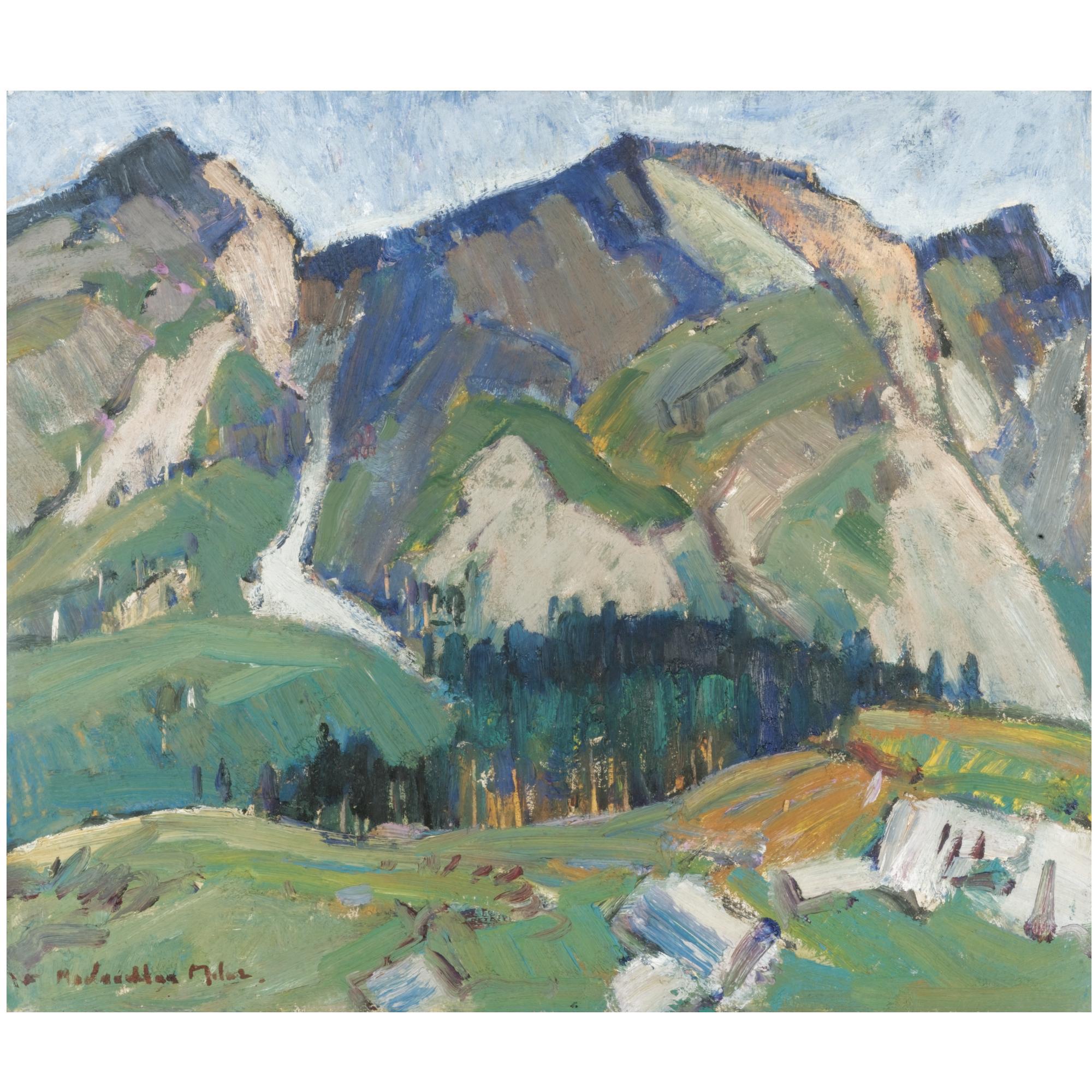 John Maclauchlan Milne - Alpine Landscape, France
