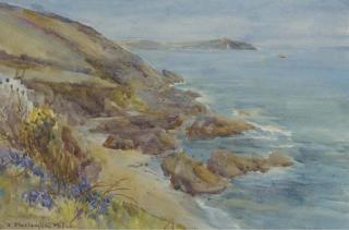 John Maclaughlan Milne, R.S.A. - A coastal scene
