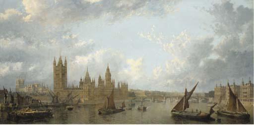 John Macvicar Anderson - View of Westminster from the Thames