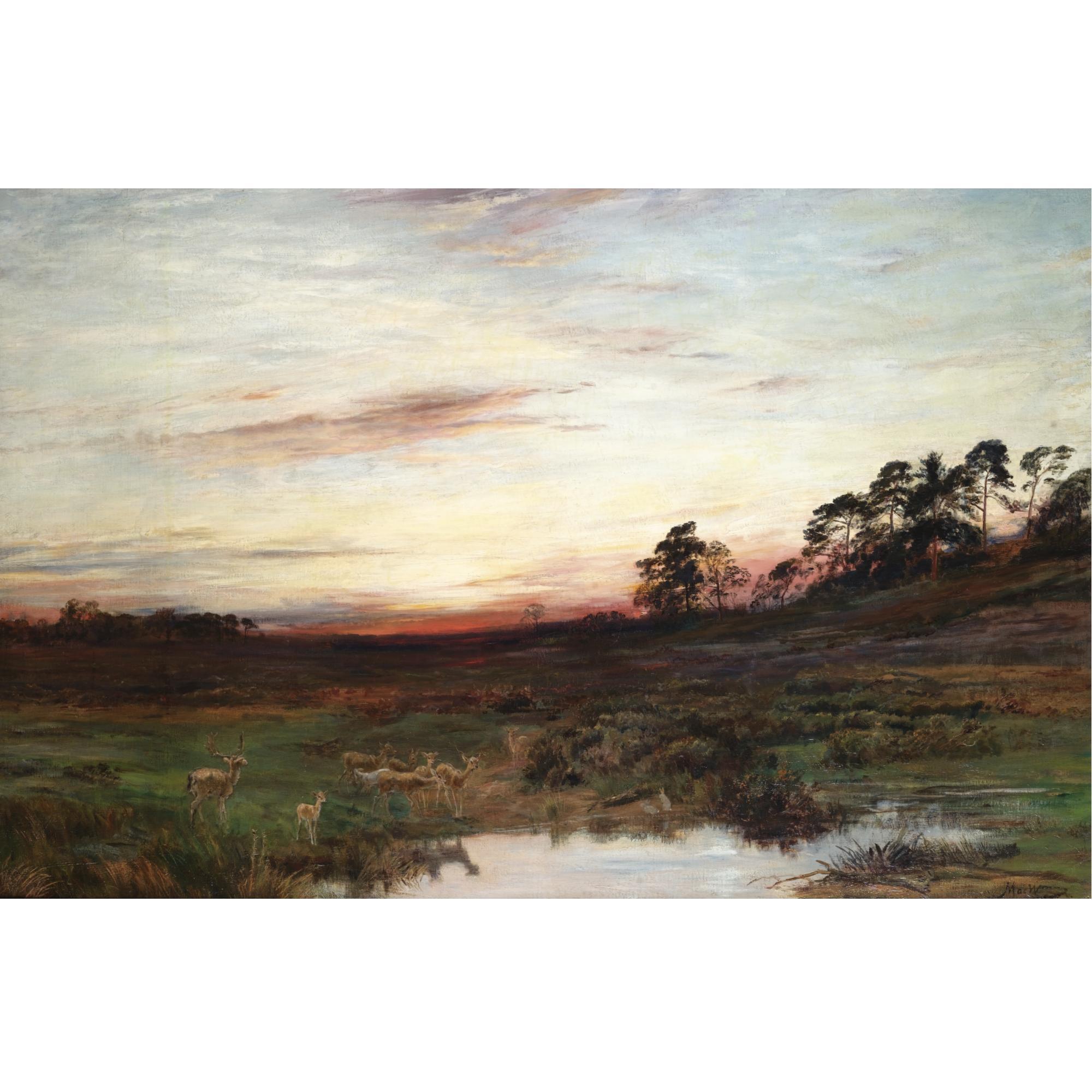 John MacWhirter R.A., H.R.S.A., R.I., R.E. - Evening Glory