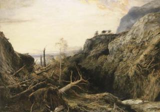 John Macwhirter, R.A., H.R.S.A. - The Track of the Hurricane