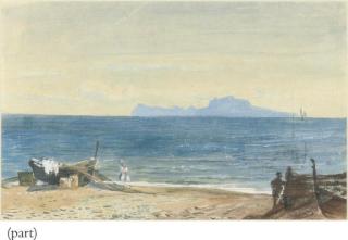 John MacWhirter - View Of Capri From The Bay Of Naples