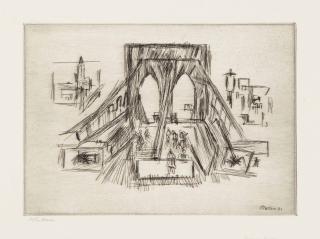 John Marin - Approach to the Bridge