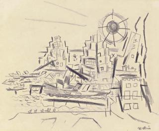 John Marin - At the Battery, New York City