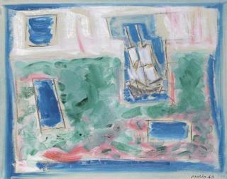 John Marin - Boat with Blue