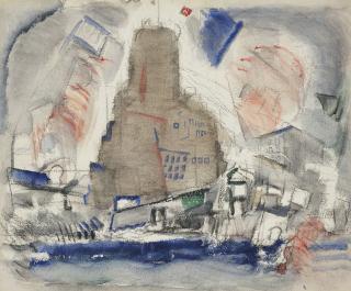 John Marin - Downtown New York, Telephone Building