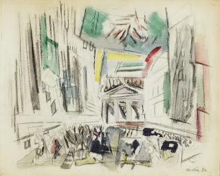 John Marin - Downtown, Vicinity of Wall Street