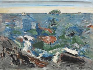 John Marin - Maine Sea With Island