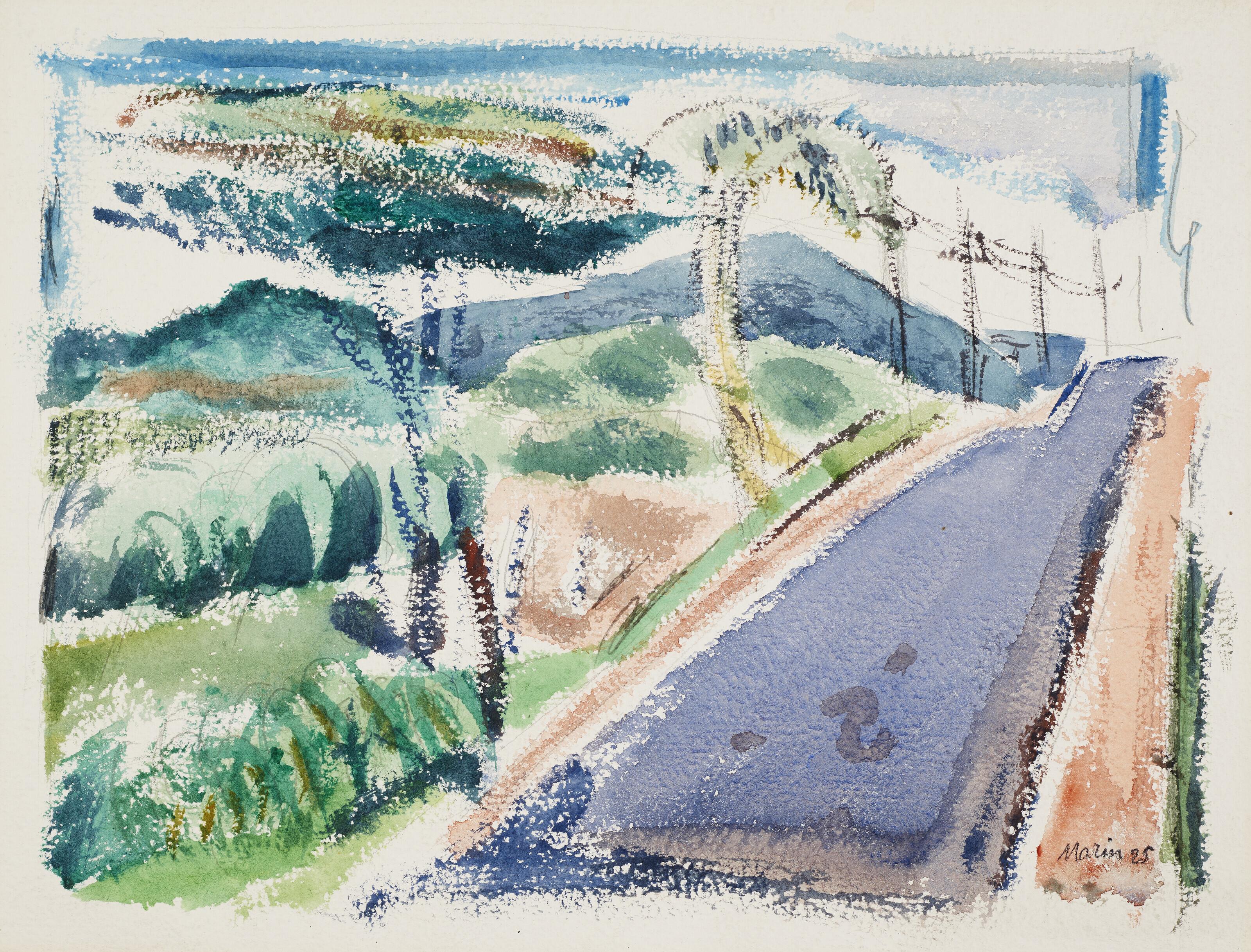 John Marin - On Road to Sparkill, New York