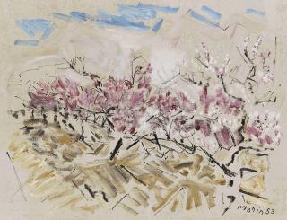 John Marin - Peach Trees in Blossom, Saddle River District, New Jersey No. 1