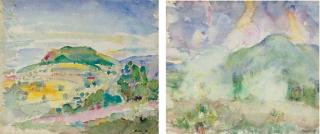 John Marin - Rowe, Massachusetts: A Double-Sided Watercolor