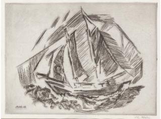 John Marin - Sailboat (Zigrosser 155; Benson 131)