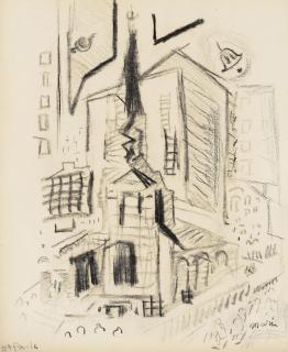 John Marin - St. Paul\'s: A Double-Sided Work