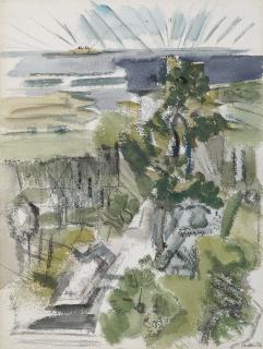 John Marin - Tree And Sea, Maine