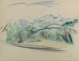 John Marin - Untitled (Mountainous Landscape)