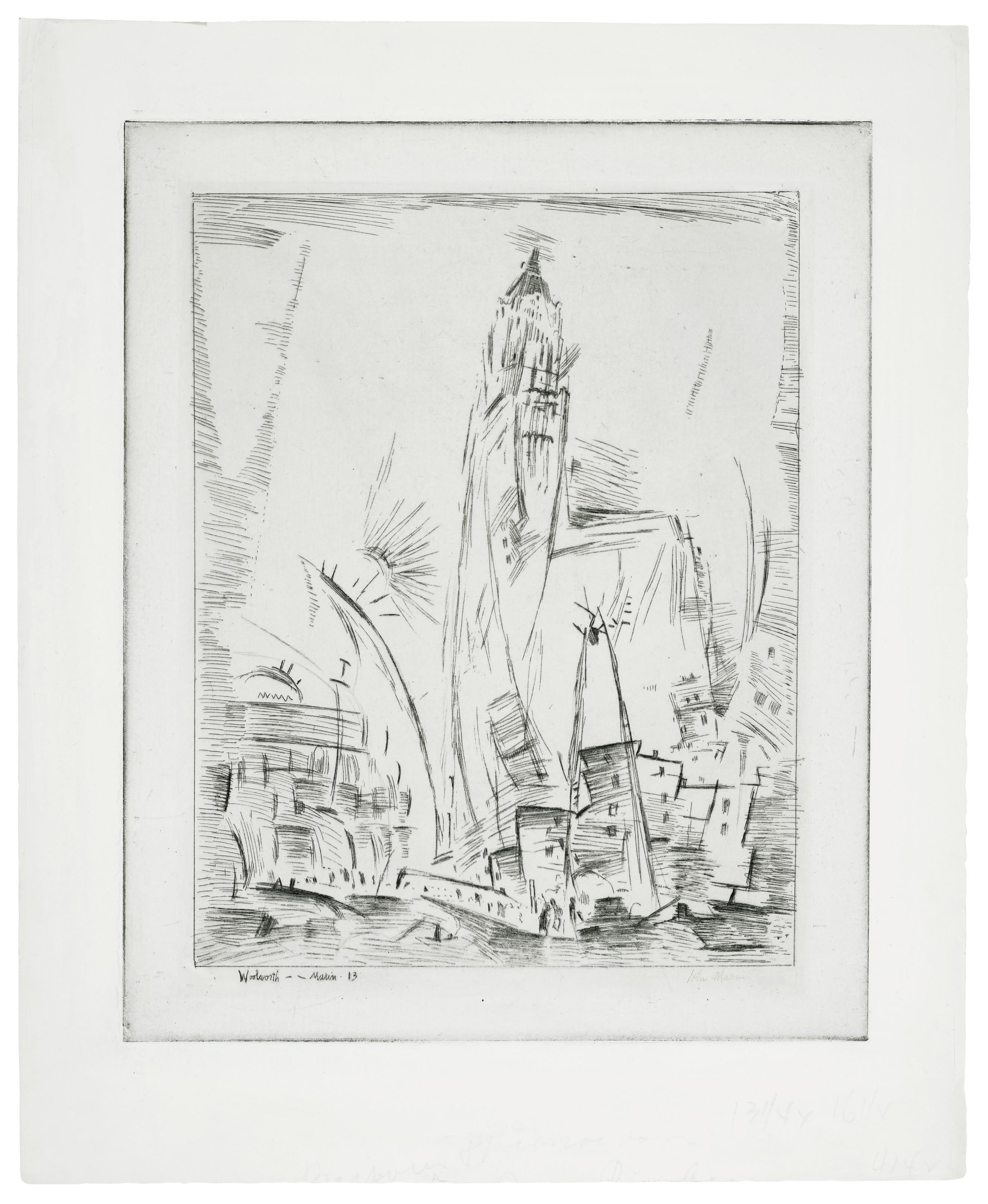 John Marin - Woolworth Building, No. 2