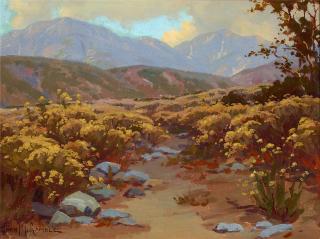 John Marshall Gamble - Santa Barbara Landscape 12 x 16 in. framed 18 3/4 x 22 1/2 in.