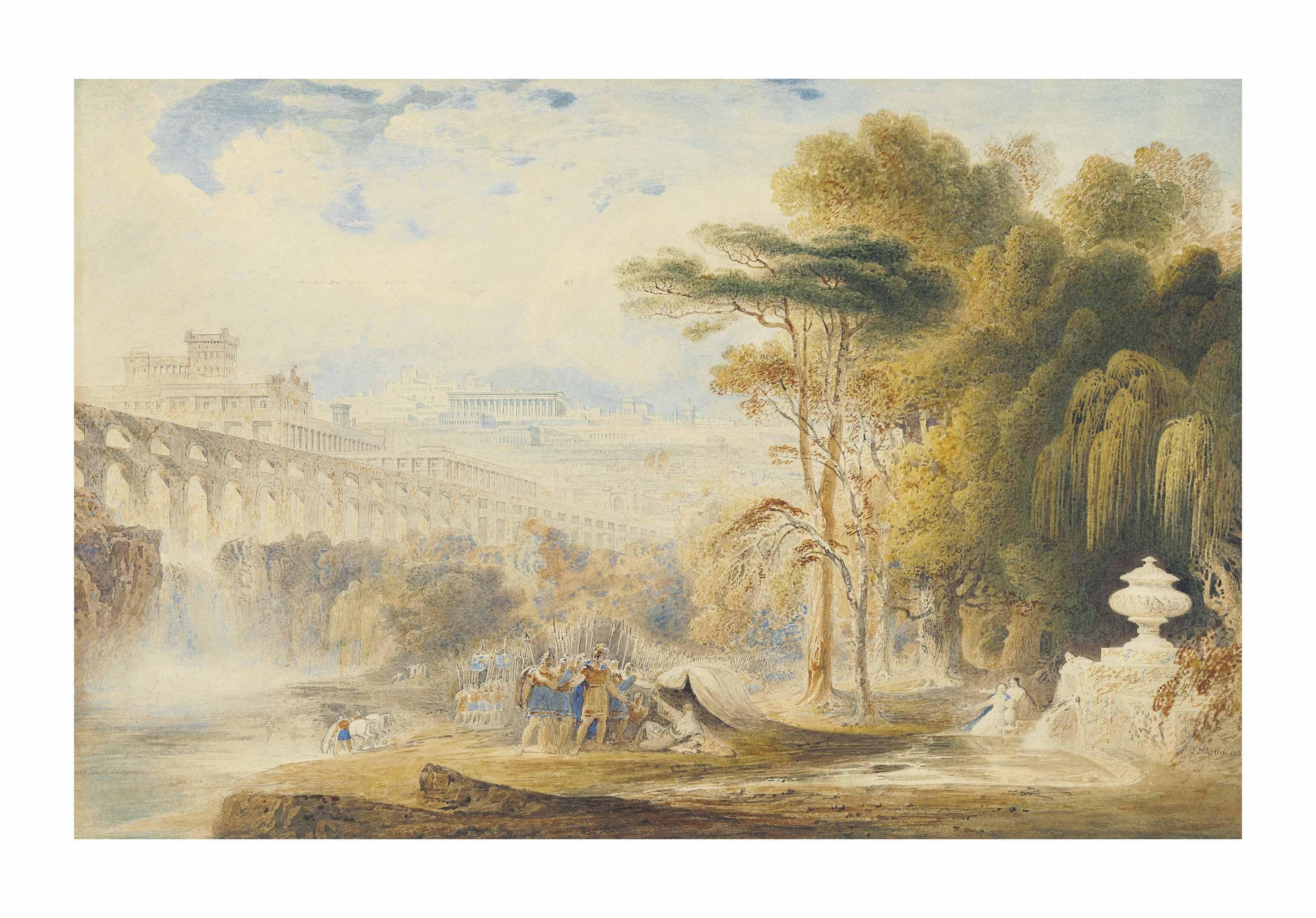 John Martin - Alexander visiting Diogenes