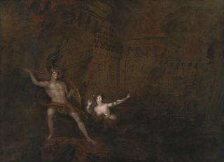 John Martin - The Conflict Between Satan And Death