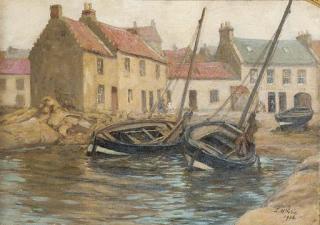 John Mcghie - An East coast fishing village