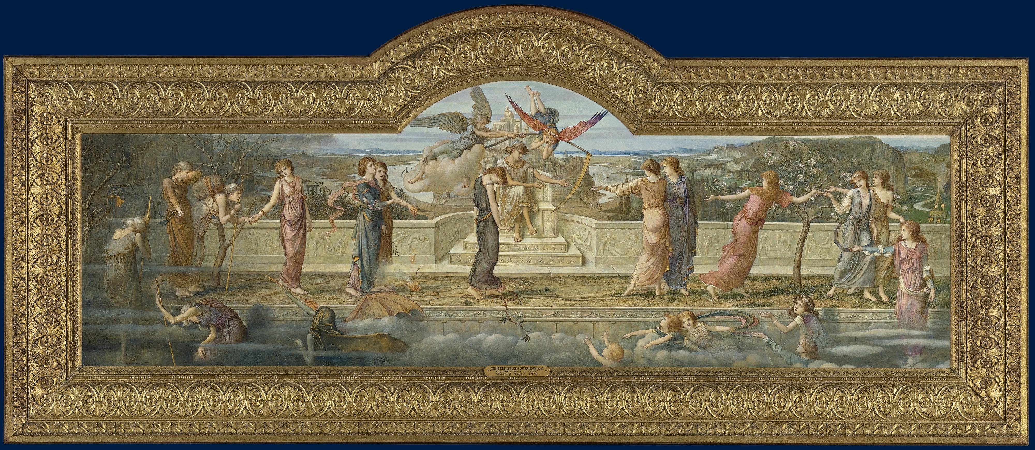 John Melhuish Strudwick - British passing Days