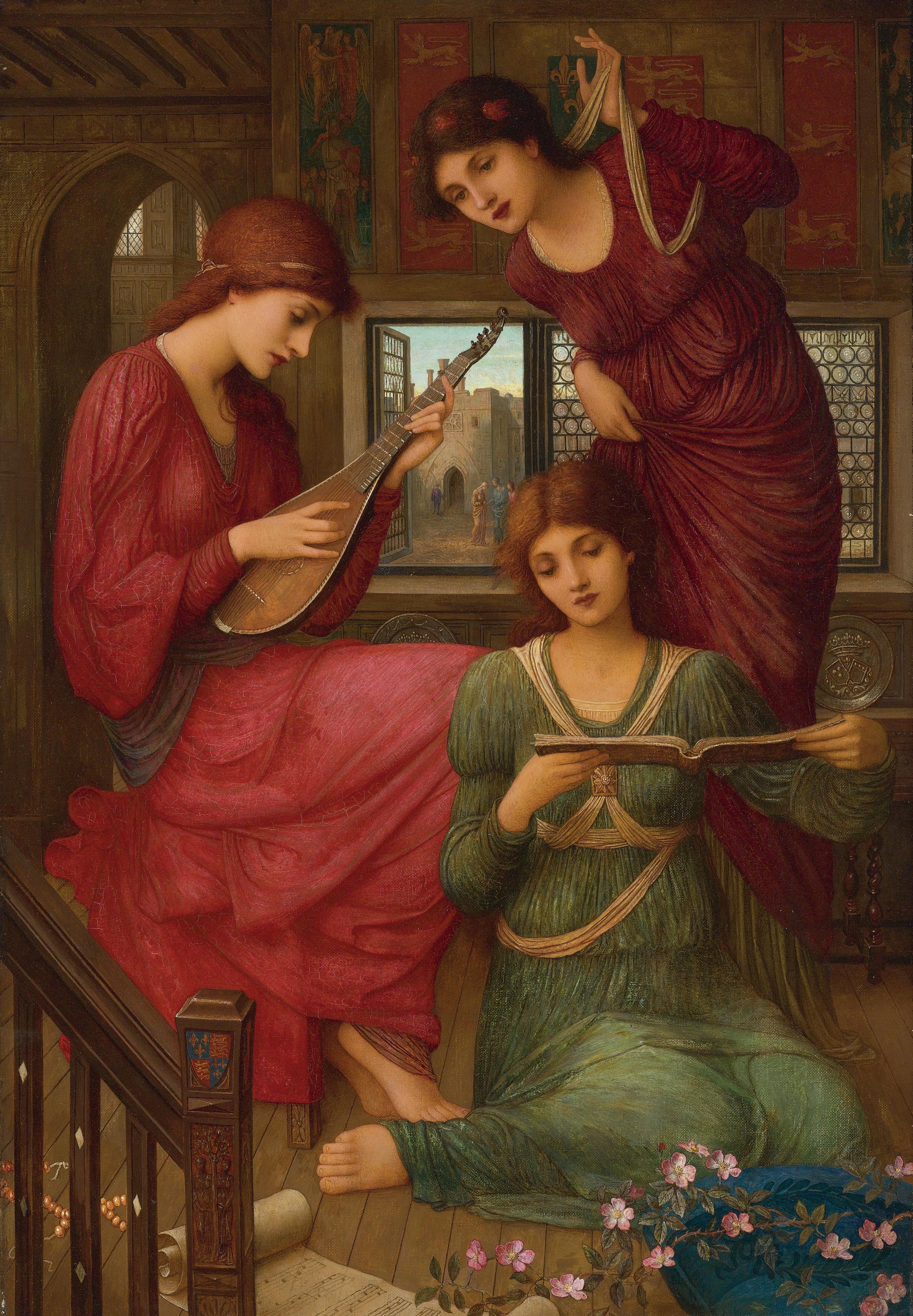 John Melhuish Strudwick - In The Golden Days