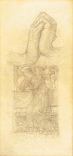 John Melhuish Strudwick - Study For A Figure In When Sorrow Comes In Summer Roses Bloom In Vain