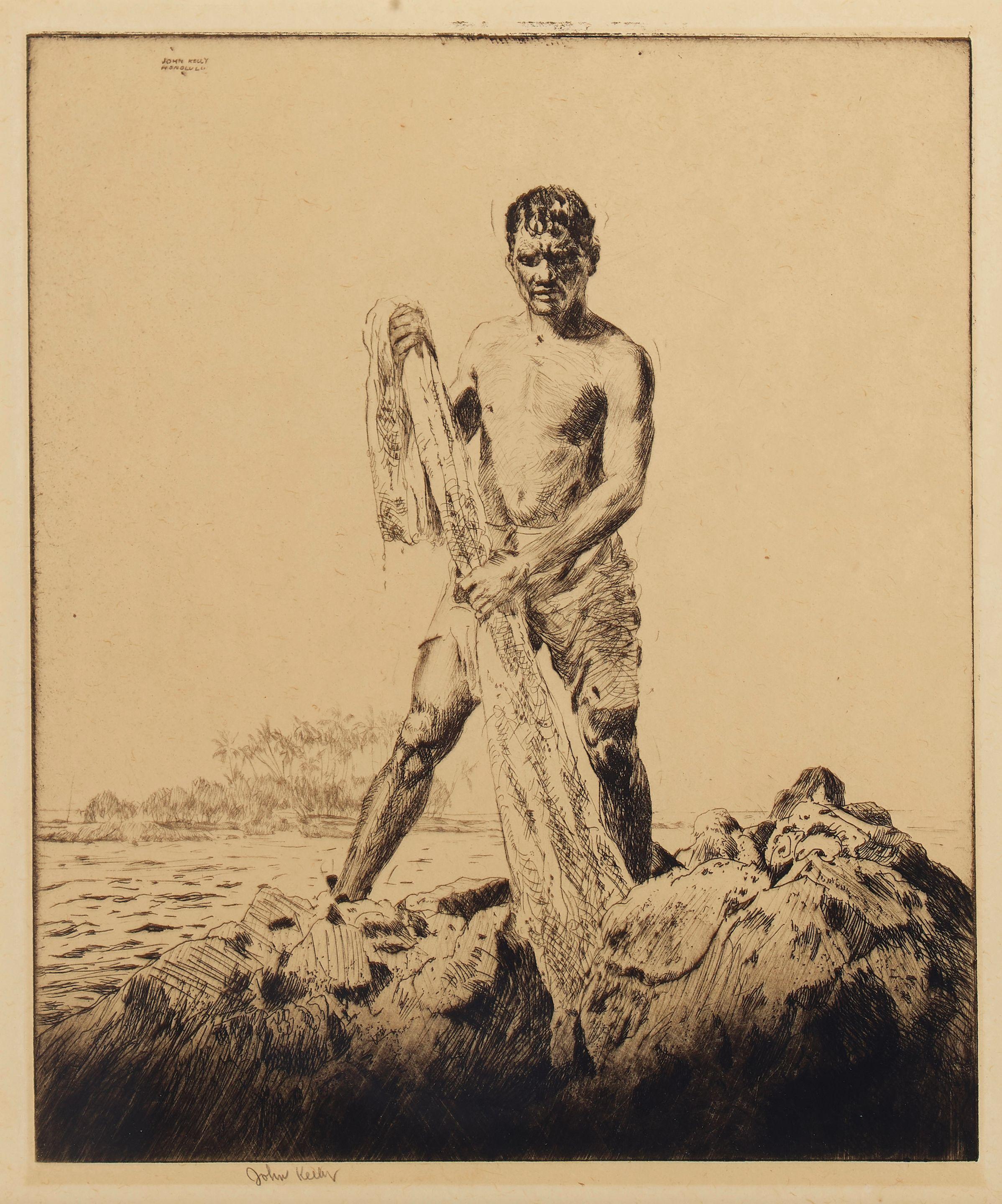 John Melville Kelly - Reef Fisherman, 1928