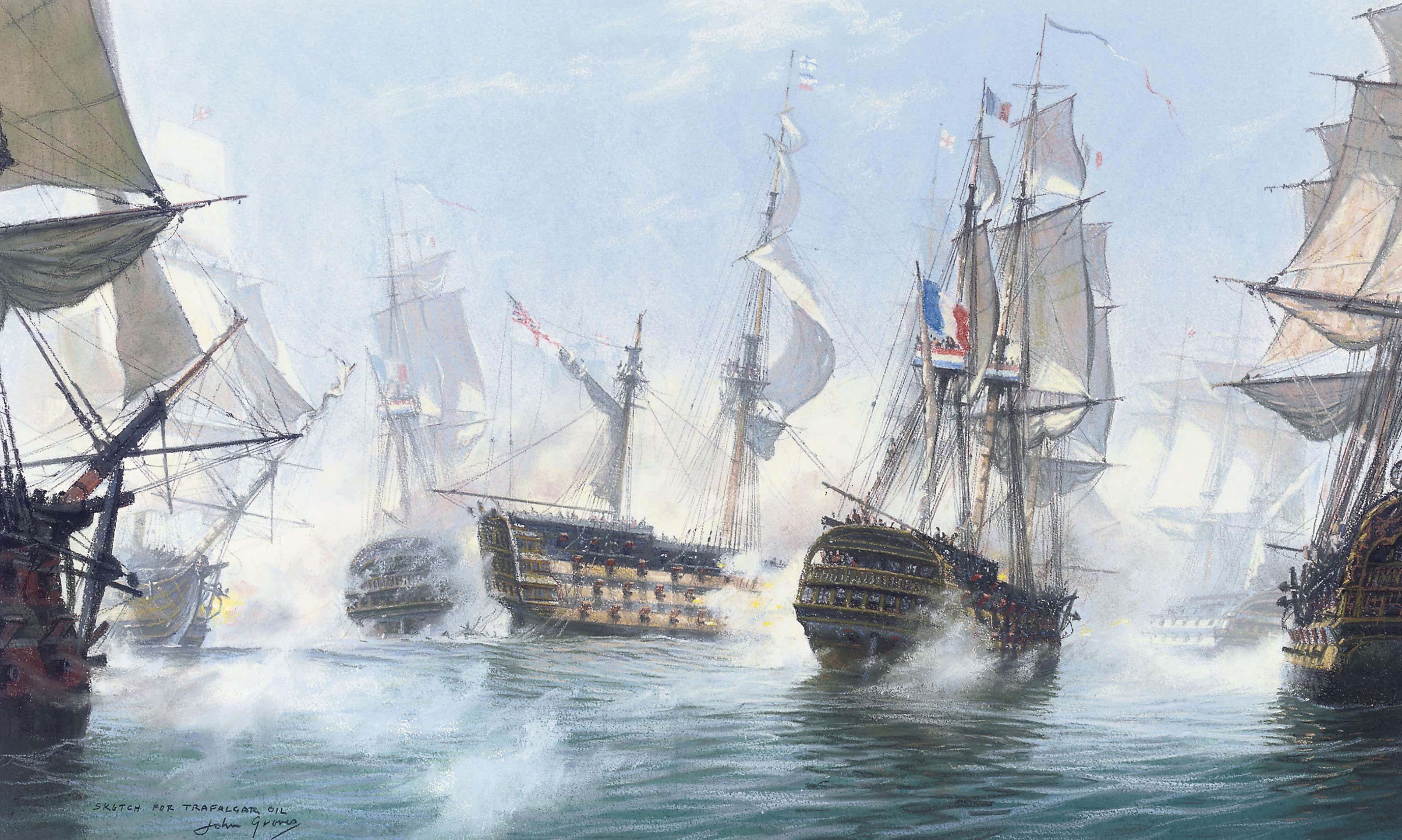 John Michael Groves - The battle of Trafalgar, 21st October 1805