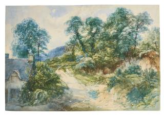 John Middleton - A Cottage By A Country Lane