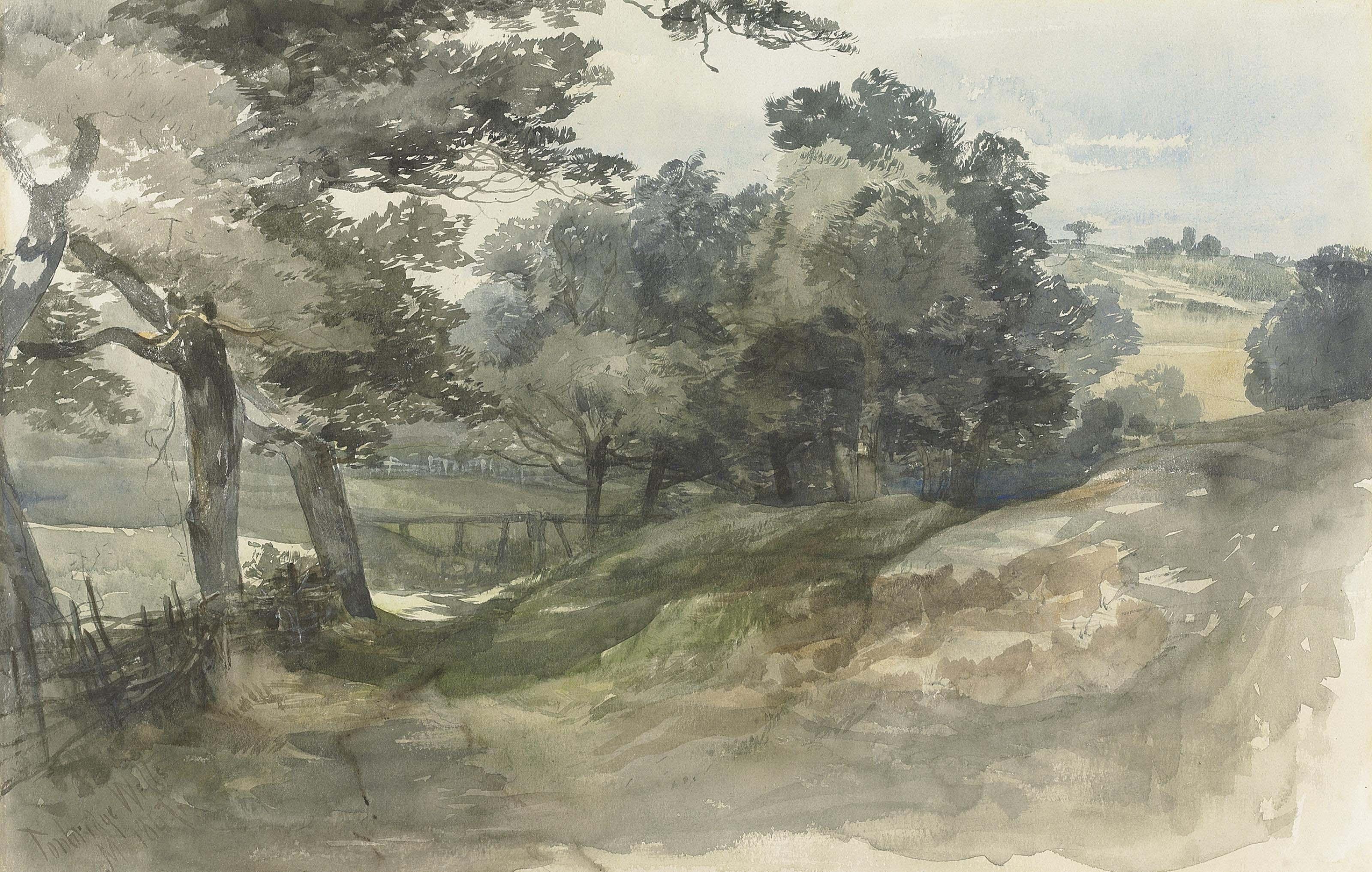 John Middleton - A shady lane, Tunbridge Wells, Kent