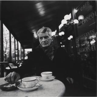John Minihan - \'Samuel Beckett Photographed In Café Français, Boulevard St Jacques, Paris\', December 1985