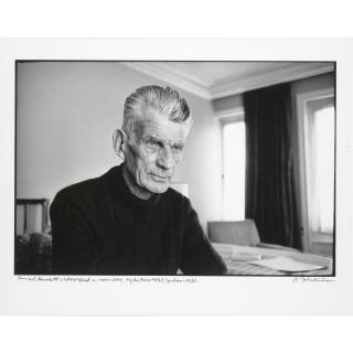 John Minihan - Samuel Beckett Photographed In Room 604, Hyde Park Hotel, London 1980.
