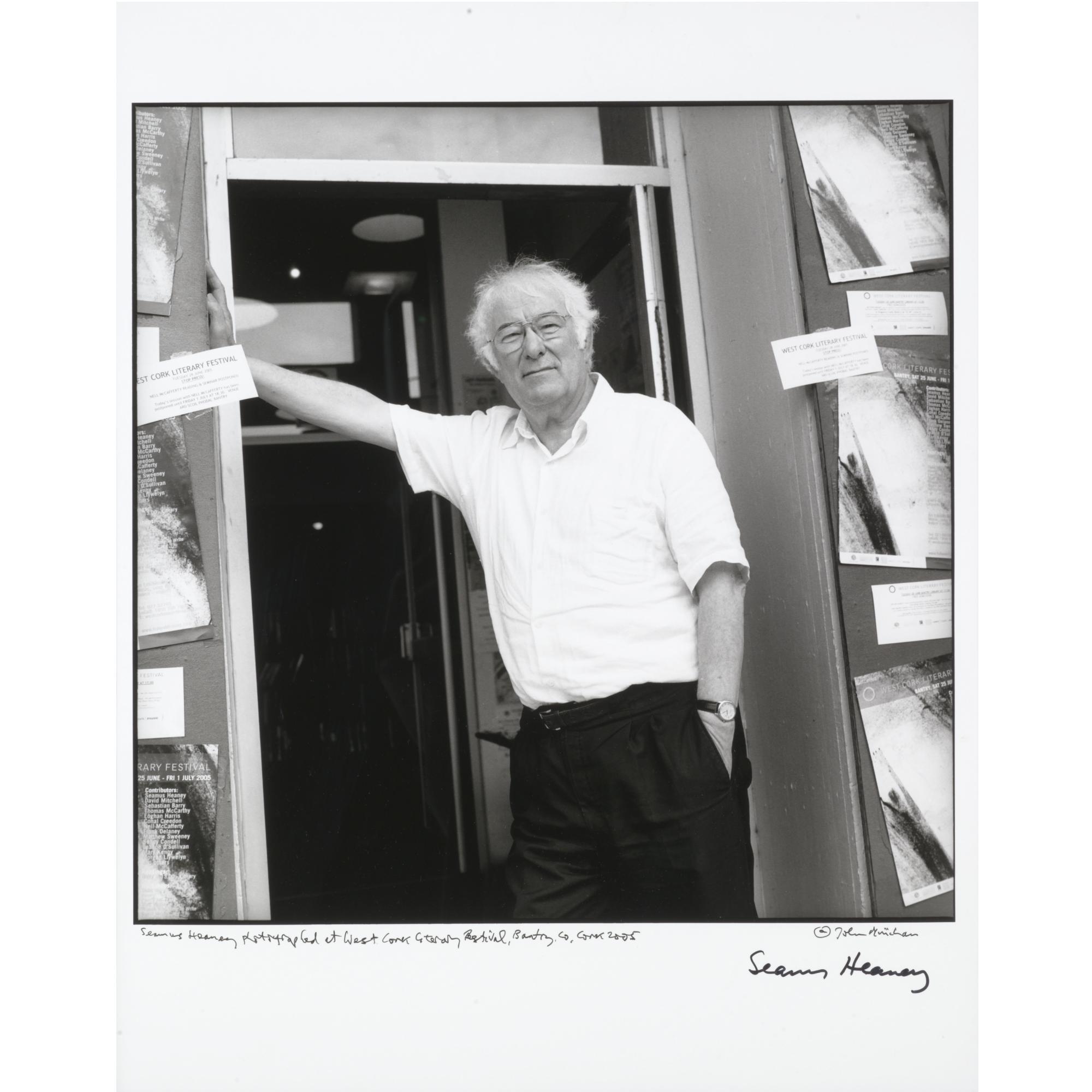 John Minihan - Seamus Heaney Photographed At West Cork Literary Festival, Bantry, Co. Cork, 2005