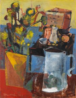 John Minton - Flowers and Jug