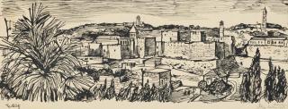 John Minton - Jerusalem, The Old City
