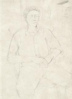 John Minton - Portrait Of David Tindle