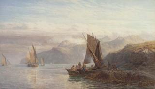 John Mogford, R.I. - Wanted a breeze; Off the Isle of Arran